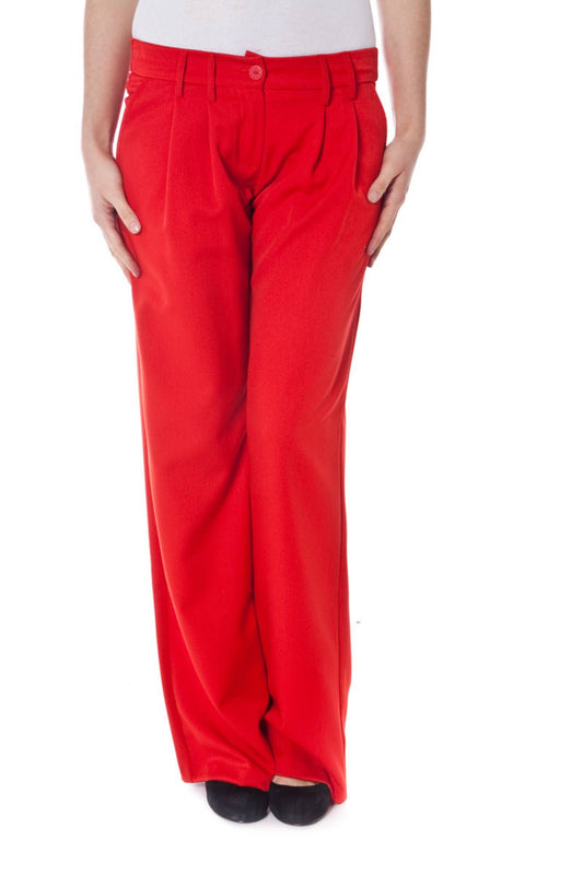 DENNY ROSE PANTALON FEMME ROUGE-0