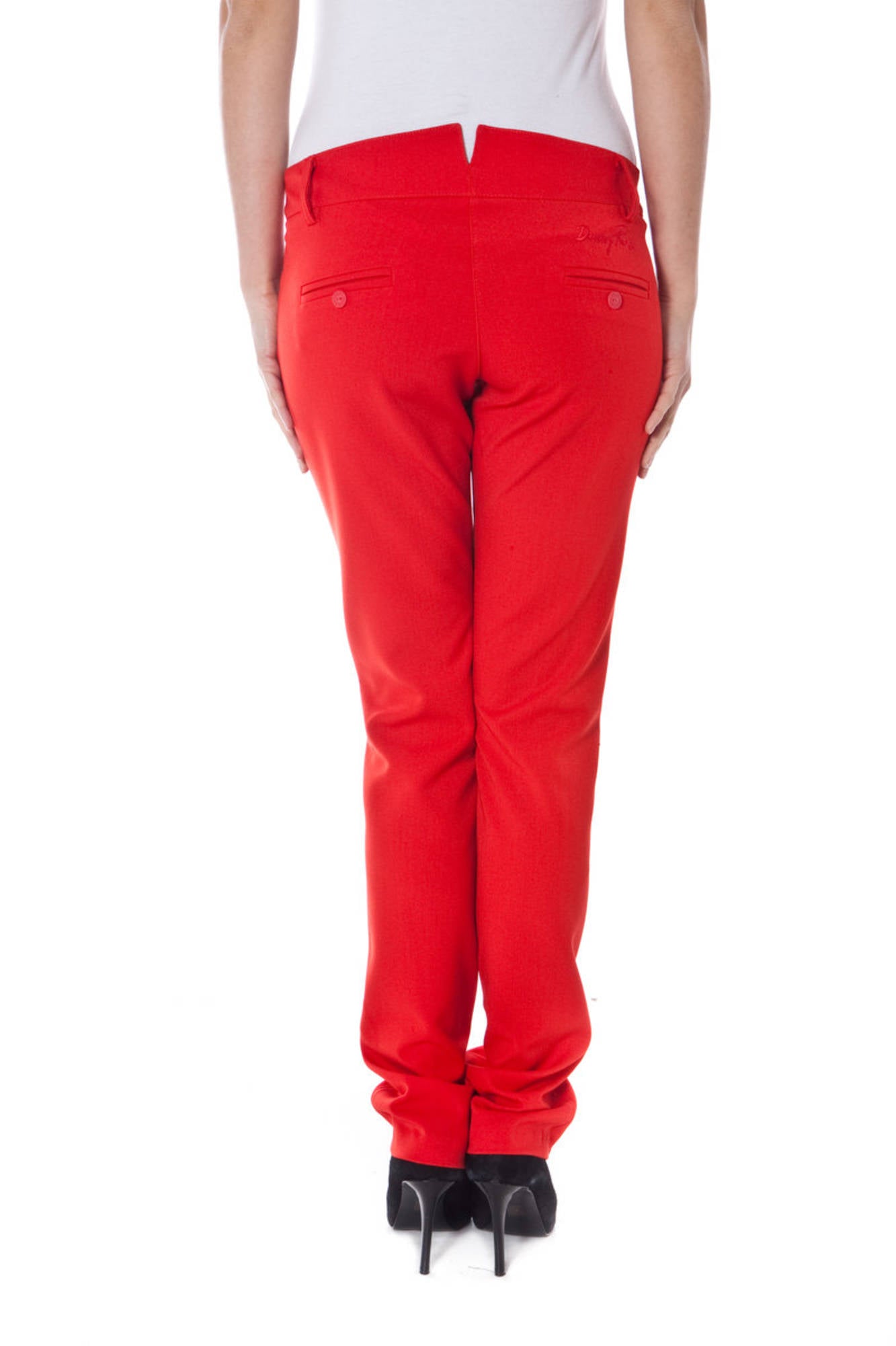 DENNY ROSE PANTALON FEMME ROUGE-1