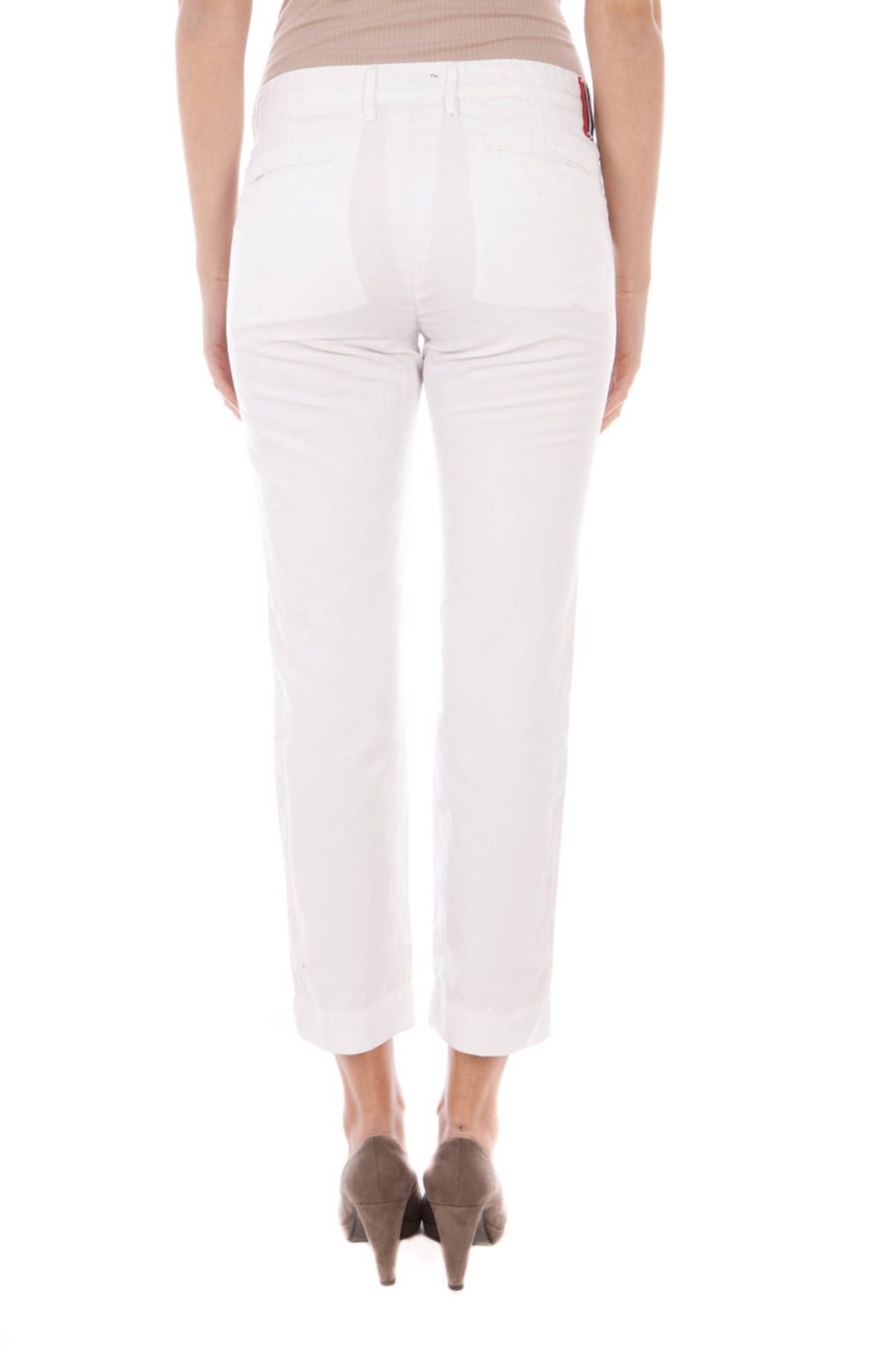 PANTALON FEMME FRED PERRY BLANC-2