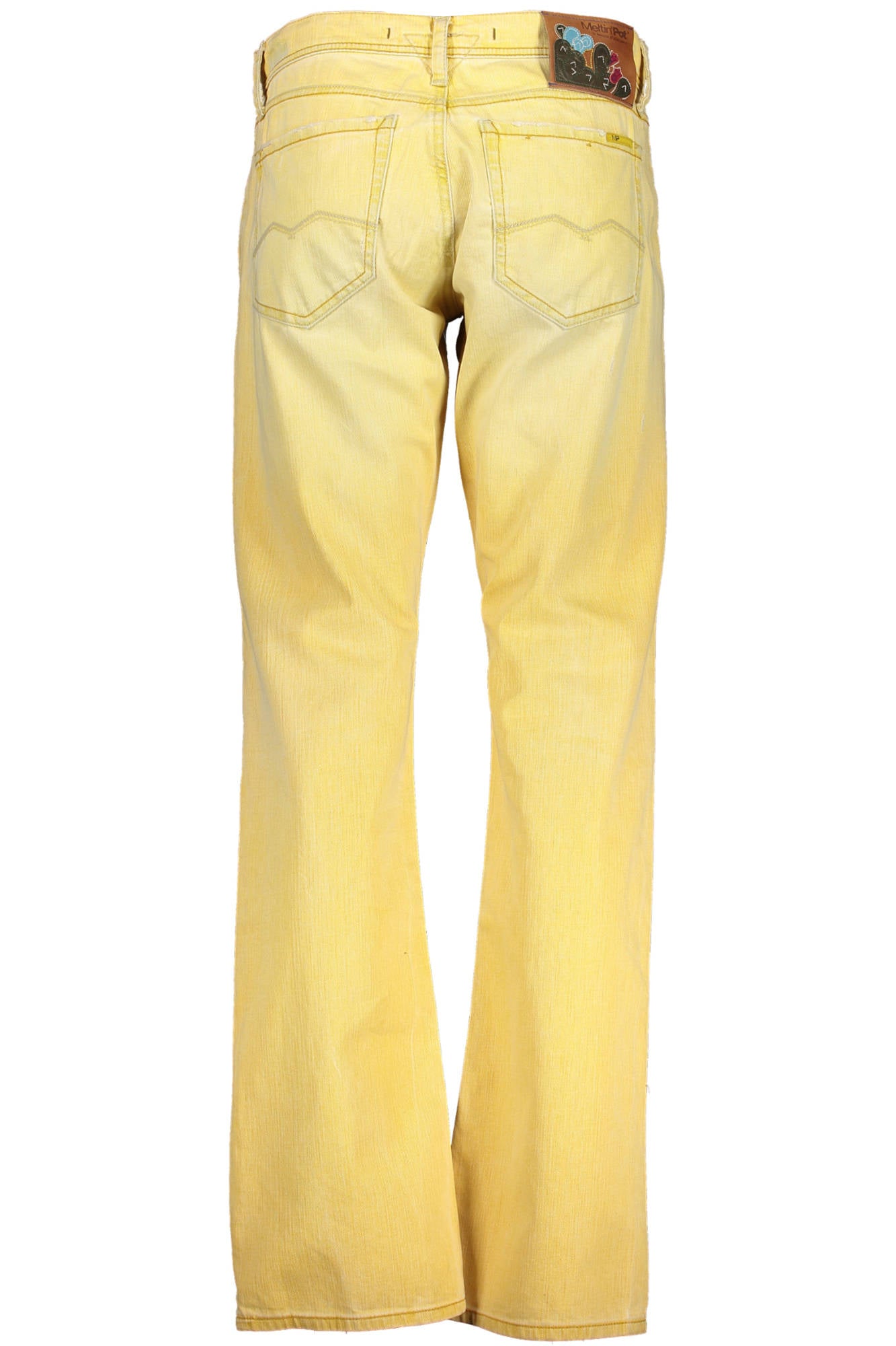 MELTIN&#39;POT JEANS DENIM JAUNE HOMME-1