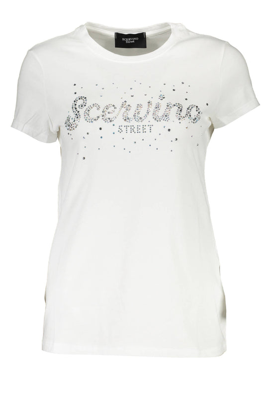 T-SHIRT MANCHES COURTES FEMME SCERVINO STREET BLANC-0