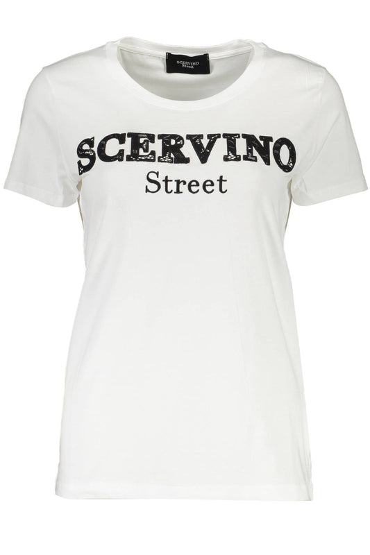 T-SHIRT MANCHES COURTES FEMME SCERVINO STREET BLANC-0