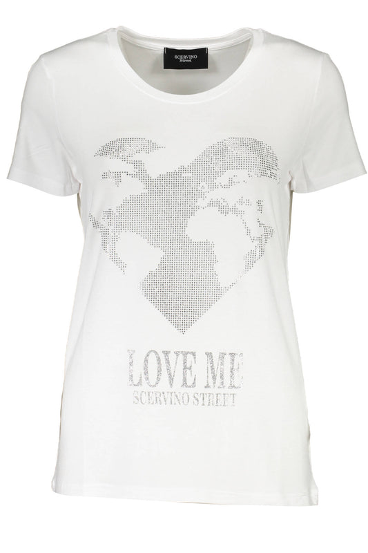 T-SHIRT MANCHES COURTES FEMME SCERVINO STREET BLANC-0