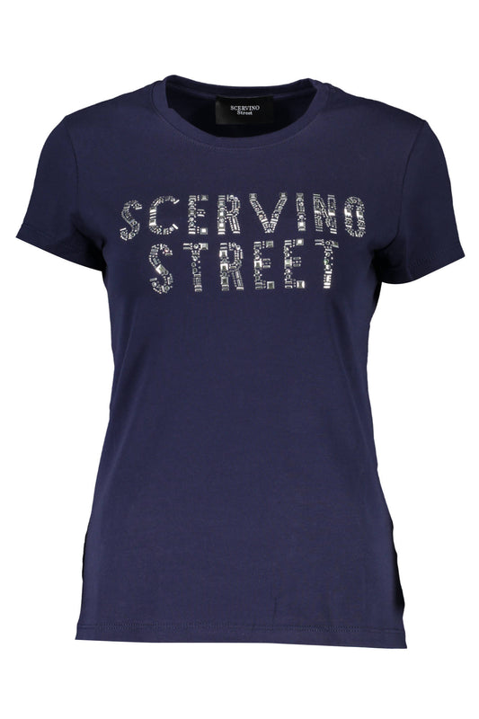 T-SHIRT MANCHES COURTES FEMME SCERVINO STREET BLEU-0