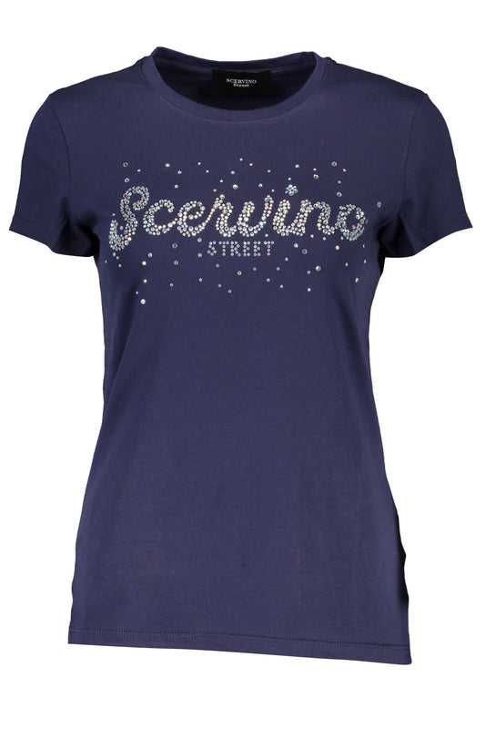 T-SHIRT MANCHES COURTES FEMME SCERVINO STREET BLEU-0