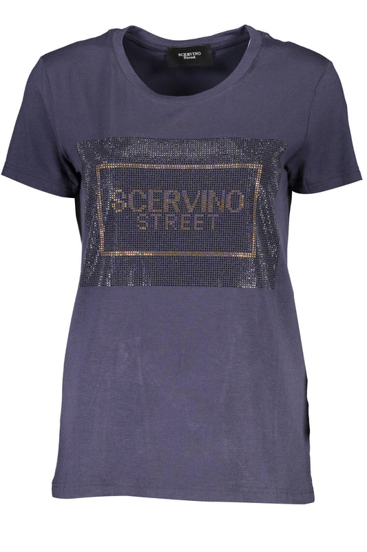 T-SHIRT MANCHES COURTES FEMME SCERVINO STREET BLEU-0