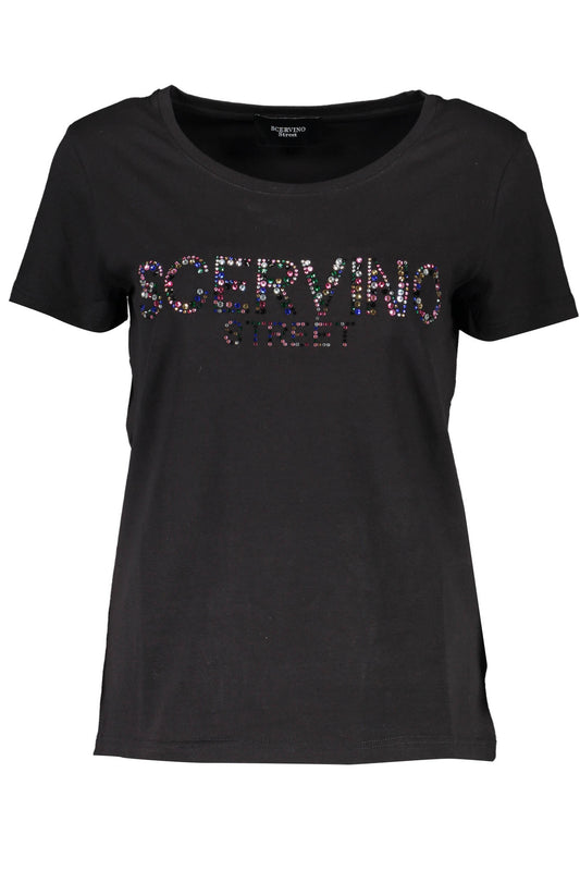 T-SHIRT MANCHES COURTES FEMME SCERVINO STREET NOIR-0