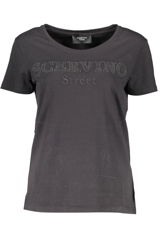 T-SHIRT MANCHES COURTES FEMME SCERVINO STREET NOIR-0