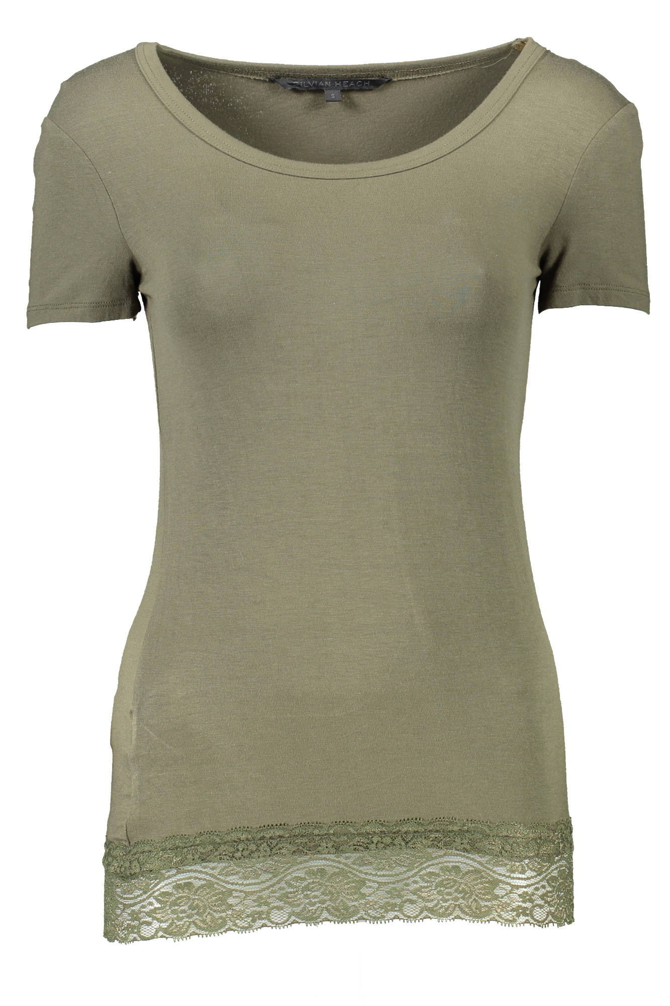 T-SHIRT FEMME MANCHES COURTES SILVIAN HEACH VERT-0