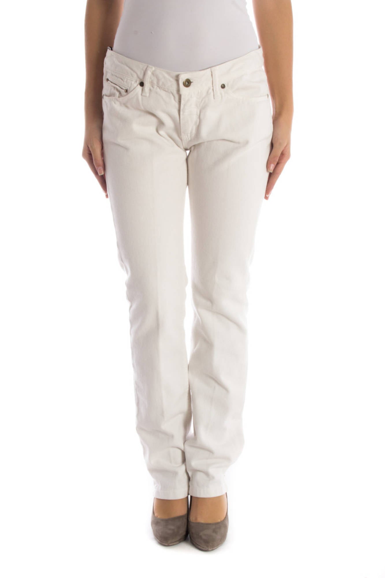 PANTALON FEMME UP STAR BLANC-0