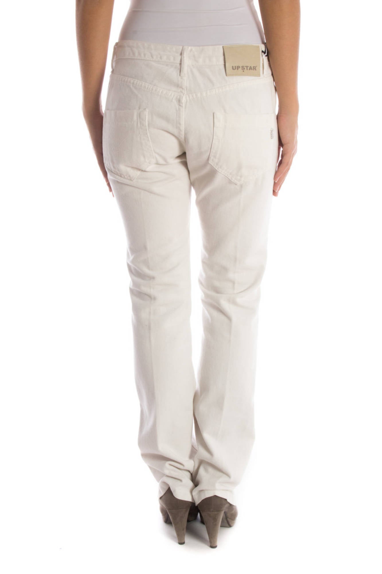 PANTALON FEMME UP STAR BLANC-1