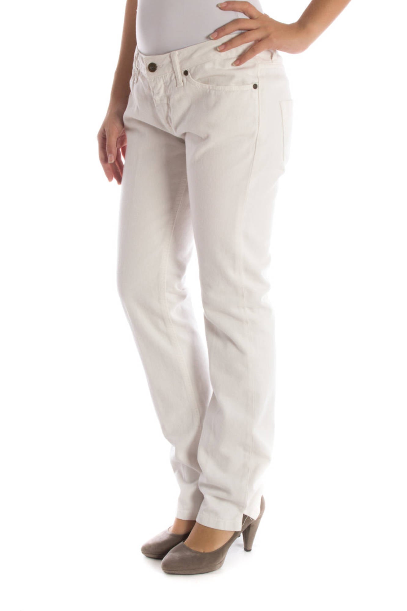 PANTALON FEMME UP STAR BLANC-2